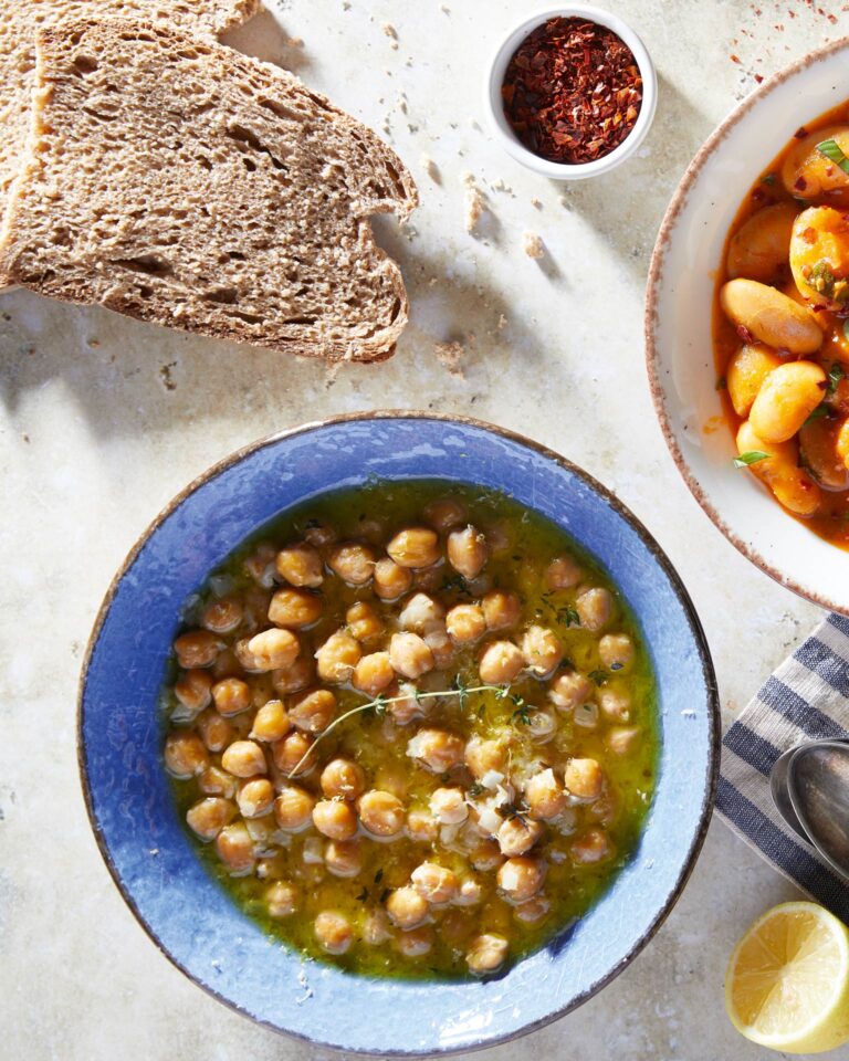 Chickpea Soup with Lemon and Caramelized Onions