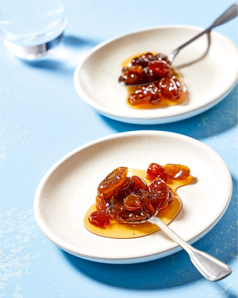 Grape Spoon Sweet with Rose Geranium