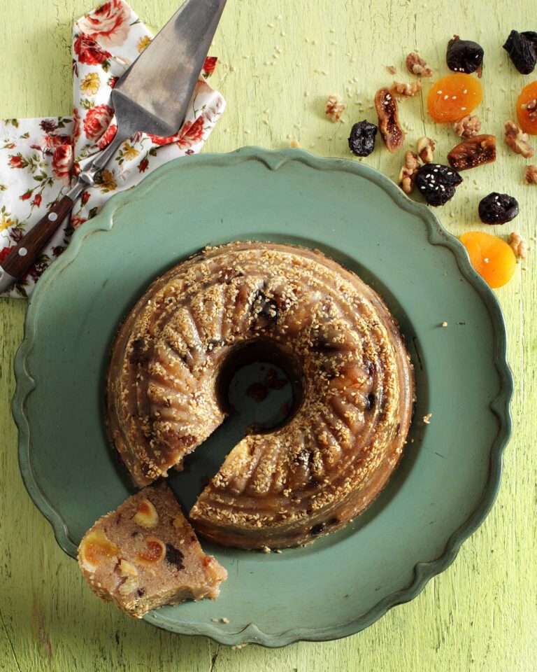 Semolina Halva with Raisins and Dried Apricots